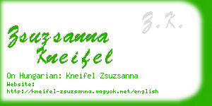 zsuzsanna kneifel business card